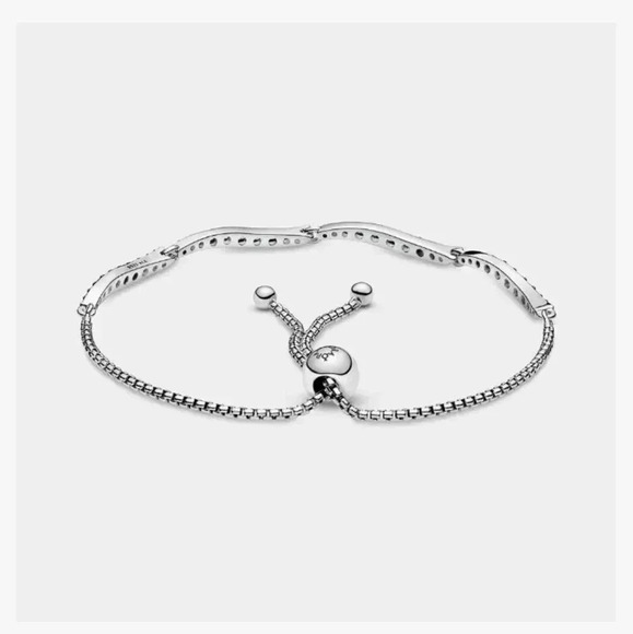 🐾pandora bracelet 12" with blue stones. 925 sterling silver - Picture 6 of 10